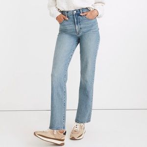 NWOT Madewell Perfect Vintage Straight Leg Jeans - Hoye Wash - 29 Reg